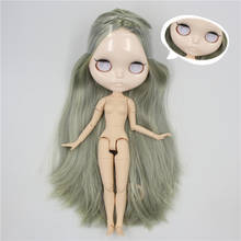 ICY DBS Blyth doll 1/6 bjd 30cm joint body Green hair without eyechips Carved lips customized face BL1049/2352 2024 - buy cheap