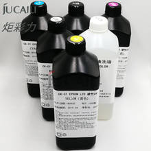 Jucaili 1000ml LED UV Ink for hard material for Epson tx800/XP600/DX5/DX7 head for Xuli Human Large Flatbed Printer hard ink 2024 - buy cheap