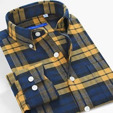 Camisa de franela para hombre, ropa de manga larga gruesa, informal, ajustada, marca Vintage, novedad de 2021 2024 - compra barato