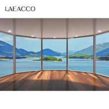 Laeacco Summer Tropical Holidays Viewroom Islands Sea Mountain Interior Photographic Background Photo Backdrop For Photo Studio 2024 - buy cheap