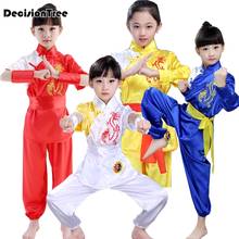 Wushu-ropa de kung fu de algodón de estilo chino para niños, traje de wing chun bordado, conjunto de ropa de escenario para actuaciones, 2021 2024 - compra barato