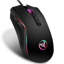 Mouse gamer, mouse com fio, 1800 dpi, retroiluminado, ergonômico, para computador e desktop 2024 - compre barato