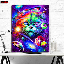Diamond Painting Cat Cross Stitch Rhinestones Pictures Full Square Round Diamond Embroidery Sale Animal Crafts Kit puzzle Decor 2024 - buy cheap