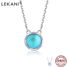 LEKANI-collar de plata esterlina 925 para mujer, colgante de cadena redonda con piedra lunar, opción de dos colores, para compromiso y boda 2024 - compra barato