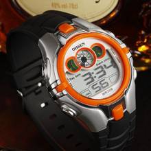OHSEN Men Led Digital Watches Men Sports Watches 7 Multi-color LED Light Rubber Strap Wristwatch reloj hombre zegarek damski 2024 - compre barato