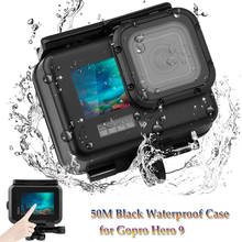 50M Black Waterproof Case for GoPro Hero 9 Black Underwater Diving Housing Cover with Touch Screen Back Cover for GoPro Hero 9 2024 - buy cheap