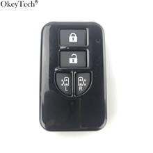 Okeytech-carcasa de llave remota inteligente, 4 botones para Nissan, cubierta de llave de coche de repuesto, sin cuchilla 2024 - compra barato