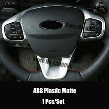 ABS Матовый для Ford Kuga Escape MK3 2020 автомобильные аксессуары накладка на рулевое колесо с кнопкой управления крышка на раму автомобильный Стайлинг 1 шт. 2024 - купить недорого