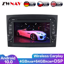 PX6 IPS 4G + 64G Android 10,0 Автомобильный DVD стерео мультимедиа головное устройство для FIAT DOBLO 2016 2017 2018 автомобильное радио GPS Navi BT аудио стерео 2024 - купить недорого