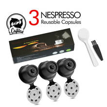 Filtros de cápsula de café reutilizables para Nespresso, cápsula de filtro con malla de acero inoxidable recargable, taza de café Espresso para Cocina 2024 - compra barato