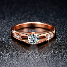 Свадебные ювелирные изделия модный дизайн женское кольцо с цирконом кольцо женские ювелирные изделия Аксессуары Подарок на годовщину Шарм Индивидуальность цвет вечерние 2024 - купить недорого