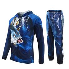 Outdoor Fishing Jersey Men Long Sleeve Hoodie Suit Breathable Carp Fishing Clothing Hoodie Coat Quick Dry Anti-UV Fishing Shirts 2024 - buy cheap