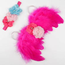 New Newborn Baby Boys Girls Wings+Headband Flower Costume Photo Photography Prop Outfits 2024 - buy cheap