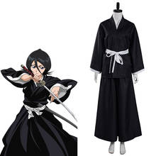 Anime Bleach Kuchiki Rukia Cosplay Costume Japanese Kimono Outfits Halloween Carnival Party Fancy Suit 2024 - buy cheap
