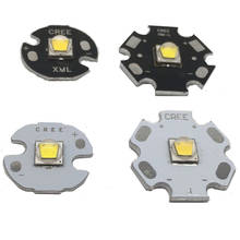 Cree XLamp-diodo emisor de luz LED de alta potencia, XM-L2 XML2 T6, 10W, blanco frío, 6500K, para linterna, PCB blanco o negro de 16mm 2024 - compra barato
