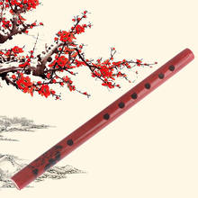 1PC Chinese Traditional 6 Holes Bamboo Flute Vertical Clarinet Student Musical Instrument Wooden Color For Kids Gift 2024 - buy cheap