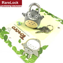 Candado AMMS288 Lovely Cute My newin Totoro Chinchilla Lock para niños, candado compacto para equipaje de viaje o bolsa de deporte, cerraduras 2024 - compra barato