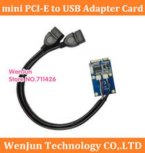 Tarjeta adaptadora mini PCI-e a Dua, puerto USB de alta calidad para notebook, mini pcie a USB 2,0 2024 - compra barato