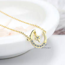 Цепочка-ожерелье Женская, с кисточками, звездой и луной, 2021 2024 - купить недорого