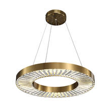 Manggic round modern crystal chandelier lighting bedroom ring chandelier crystal for living room gold crystal lamp Home lighting 2024 - buy cheap