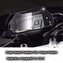 2017 New For Yamaha MT-10 MT10 FZ-10 FZ10 Cluster Scratch Protection Film Screen Protector for Yamaha MT-10 FZ-10 2024 - buy cheap