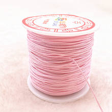 100M/Roll 0.8mm Light pink Nylon Cord Thread Chinese Knot Macrame Cord Bracelet Braided String DIY Tassels Beading Thread 2024 - buy cheap