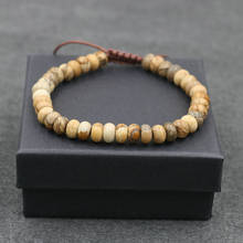 Minimalism Stone Beads Bracelet Men Women Handmade Strand Braid Couples Bracelet Homme Woman Jewelry Pulseira Feminina Gift Box 2024 - buy cheap