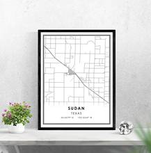 Sudan map print poster canvas | Sudan map print poster canvas | Texas Gift Map Wall Art 2024 - buy cheap