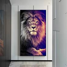 Lions wild animal lion king Canvas Art Painting Posters and Prints Cuadros Wall Art Picture for Living Room Home Decor 2024 - buy cheap