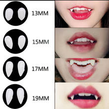 1 Pair Multi-size Avail Vampire Teeth Horror Halloween Resin Fangs Dentures DIY For Masquerade Party Decor Cosplay Costume Props 2024 - buy cheap