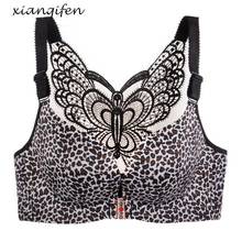 Xianqifen Sexy Leopard Seamless Bras for Women Lingerie Beauty Back Front Closure Plus Size Push up Bra Gether Brassiere Fashion 2024 - buy cheap