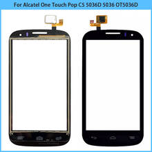New OT5036D TouchScreen For Alcatel One Touch Pop C5 5036D 5036 OT5036 Touch Screen Panel Sensor Digitizer Front Glass 2024 - buy cheap