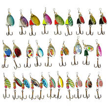 30pcs/set Assorted Spinners Fishing Lures Spoon Crankbait Spinnerbaits Laser with Treble Hooks Brochet Pesca for Bass Pike 2024 - buy cheap