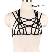 HANAERNES-ropa de Festival de moda para mujer, arnés corporal, lencería para fiesta, accesorios góticos de Baile Caliente, corpiño, Top corto 2024 - compra barato