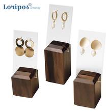 Earring Display Cards Eardrop Hanging Wooden Jewelry Display Rack Table Necklace Hanger Display Stand Frame Storage Bracket 2024 - buy cheap