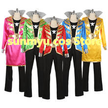 Kaizoku sentai gokaiger gokai vermelho verde azul rosa amarelo cosplay traje tamanho personalizado halloween atacado 2024 - compre barato