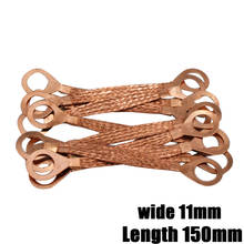 100pcs 6 square flange ground connecting wire copper braided tape Copper braided copper conductive tape copper connecting wire 2024 - buy cheap