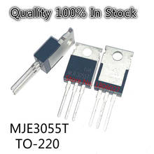 Transistor MJE3055T (BJT) individual, 10A / 60V / 75W a-220, 10 unids/lote 2024 - compra barato