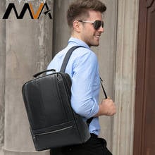 MVA Multifunction Men Backpacks 15 inch Laptop Fashion Waterproof Travel Backpack Genuine Leather Male Mochila School Bags  8723 2024 - buy cheap