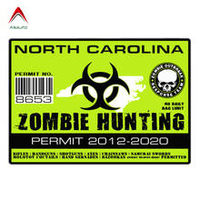 Aliauto Car Styling North Carolina Zombie Outbreak Response Team Reflective PVC Decal for Peugeot Skoda Volvo Renault,13cm*9cm 2024 - buy cheap