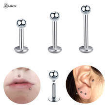 Starose 2pcs 2.5mm Outer Thread Ball Nose Ring Stud Tragus Piercing Labret Lip Rings Helix Piercing Nariz Earrings Nose Piercing 2024 - buy cheap