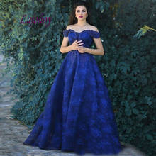 Navy Blue Long Lace Evening Dresses Party A Line Plus Size Women Ladies Prom Formal Evening Gowns Dresses 2024 - buy cheap