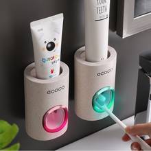 Automatic Toothpaste Dispenser Dust-proof Toothbrush Holder Wall Mount Stand Bathroom Accessories Set Toothpaste Squeezers Tooth 2024 - buy cheap