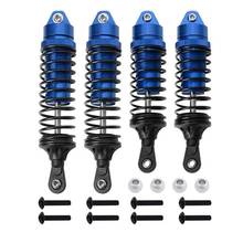 NEW-RC Car Shock Absorber 4 Piece Front and Rear Shock Absorber Assembly for 1/10 Traxxas Slash 4X4 4WD Upgrade 2024 - buy cheap