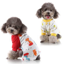 Хлопковые пижамы для собак, комбинезоны с милым принтом, одежда для собак, одежда для маленьких собак, мягкая одежда для щенков, комбинезон, Ropa Para Perro 10A 2024 - купить недорого