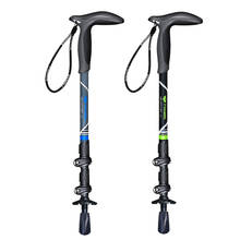 Pioneer Carbon Fiber Trekking Walking Stick Pole Quick Flip Lock Ultralight Collapsible For Travel Hiking Camping 2024 - buy cheap