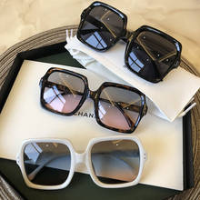 Брендовые дизайнерские женские солнцезащитные очки, роскошные женские квадратные солнцезащитные очки, женские 2020 градиентные розовые синие линзы, мужские очки 2024 - купить недорого