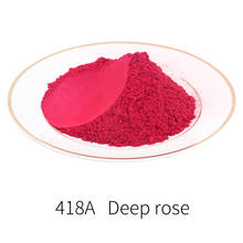 Polvo de perla de Rosa profunda, pigmento Mineral, polvo de Mica, DIY, colorante para piedra para jabón, fabricación automotriz, polvo de Mica serie roja de 50g 2024 - compra barato