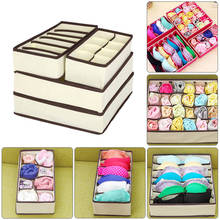 Multi-size Storage Box Bra Underwear Organizer Foldable Home Non-woven Wardrobe Drawer Closet Organizer For Scarfs Socks 2024 - buy cheap
