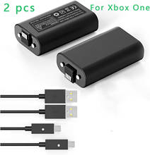 2x For XBOX ONE Play and Charge kit for Xbox One Series Wireless Gamepad 1200mA Lithium Battery USB Rechargeable Battery 2024 - buy cheap